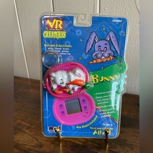 Rare Vintage Sealed MGA Bunny Basket Pink VR Creatures Virtual Pet 1997 Toy HTF